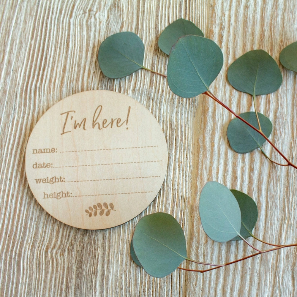 Birth Announcements Milestone Disc